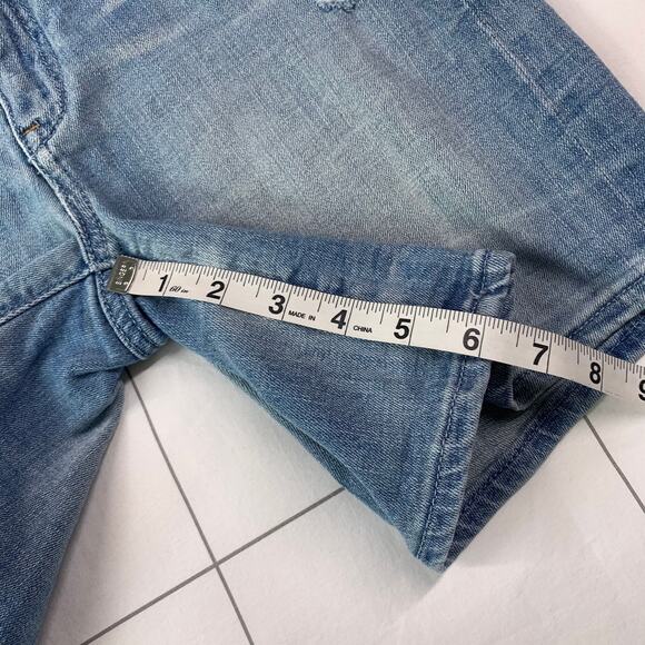 Anthropologie Pilcro & the Letterpress Shorts Womens 27 Blue Stet Denim Distress - Picture 10 of 11
